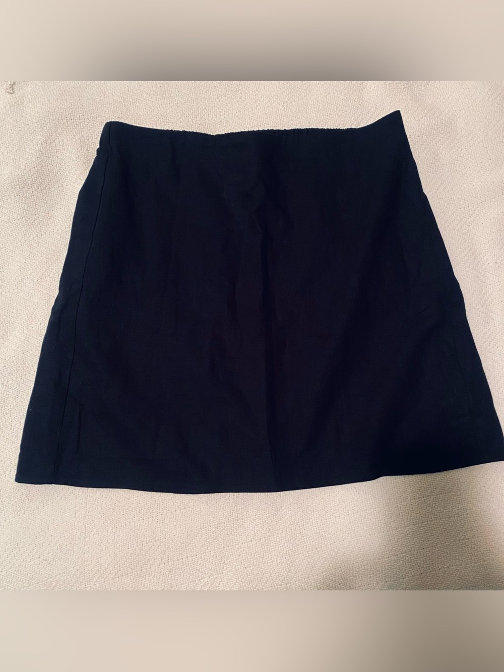 GAP Linen Black Comfortable Mini Skirt For Summer